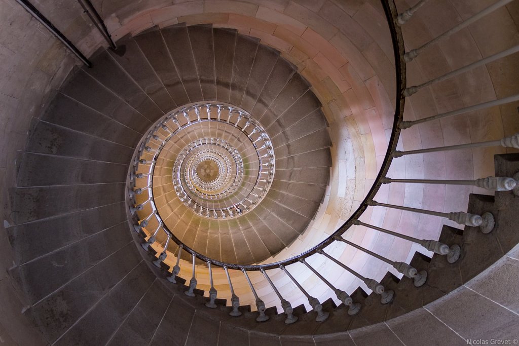 Baleines lighthouse spiral staircase