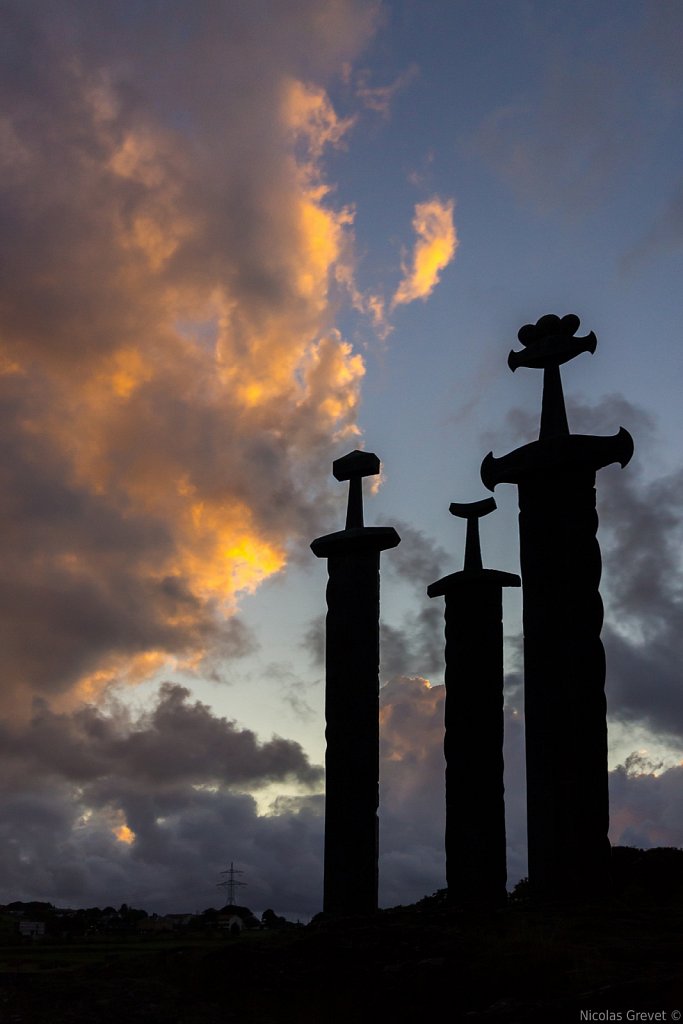 Sunset on Sverd i fjell