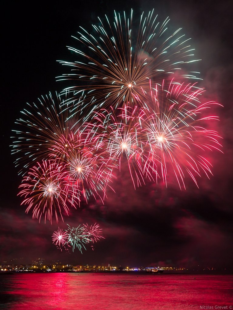 Cagnes-sur-Mer fireworks show